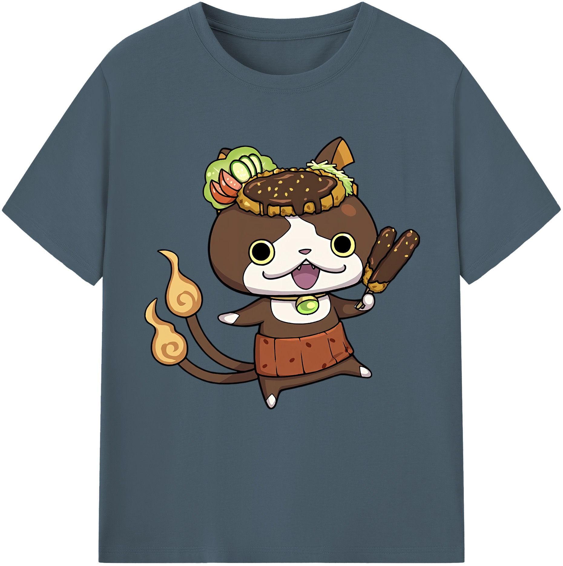 （画像用） 妖怪ウォッチ Yo-kai Watch 綿100％半袖Tシャツ（フロントプリント）